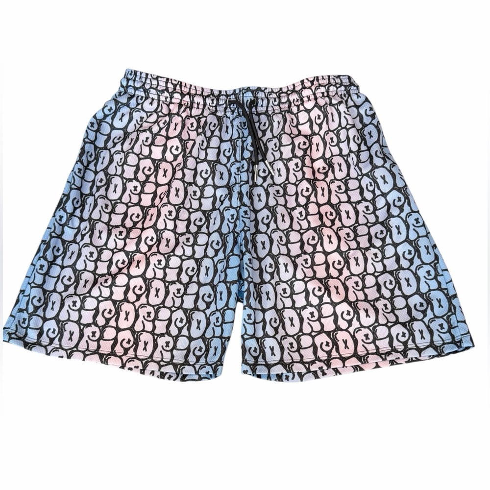 DRIP SHOP Boys Ombre Abstract Print‎ Athletic Short 2XL (ADULT XS or 16)